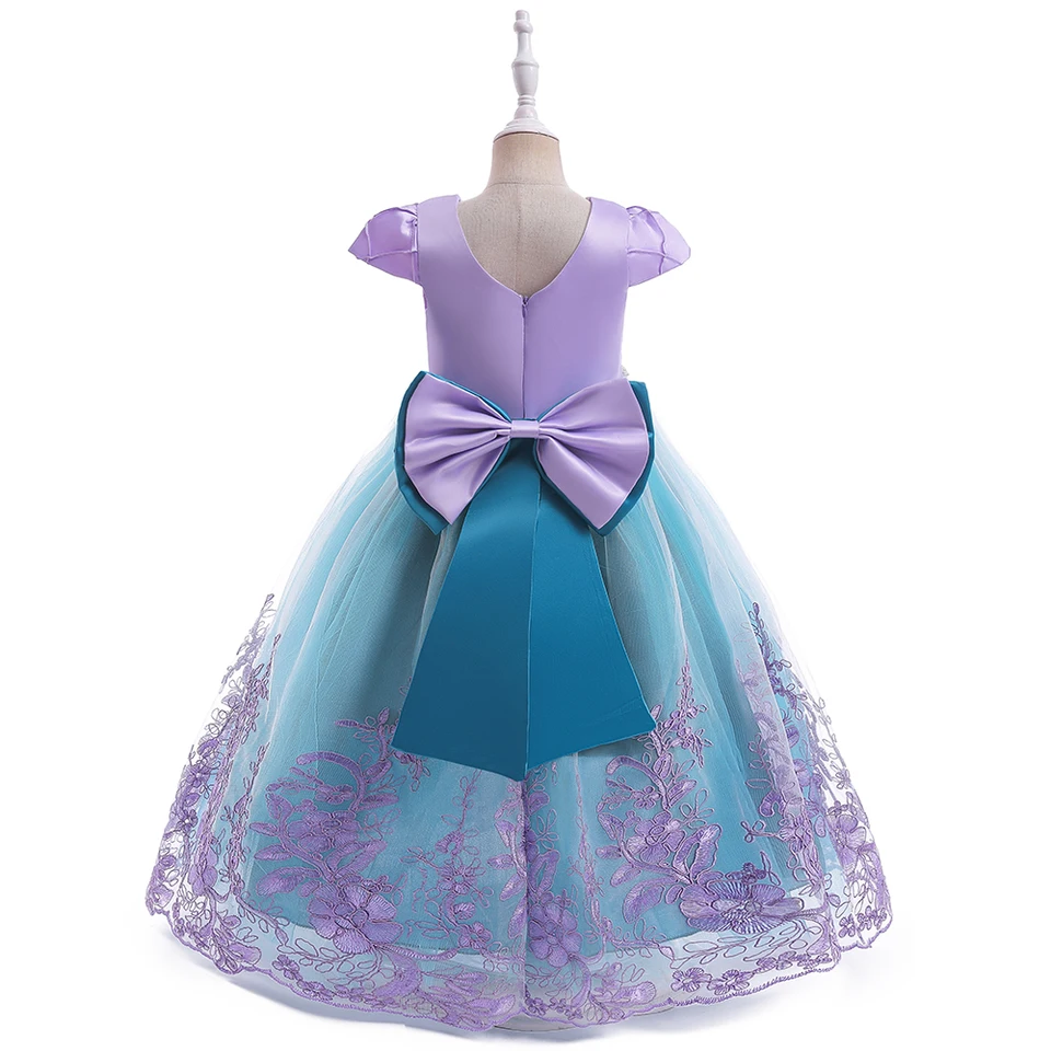 Robe De Sirène Ariel – Déguisement Princesse Enfant 3-9 Ans, Accessoires Inclus