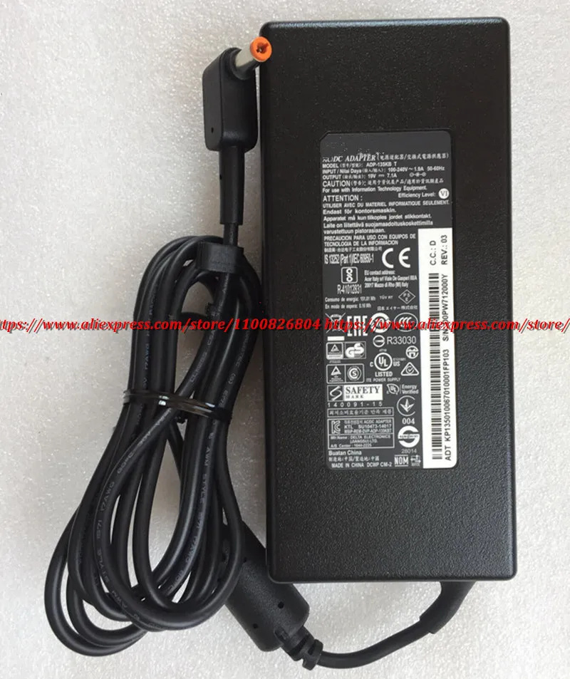 Original For Acer Desktop Aspire AU5-710 Power Supply ADP-135KB T 19V 7.1A 135W AC Adapter Laptop Charger PA-1131-05 PA-1131-08