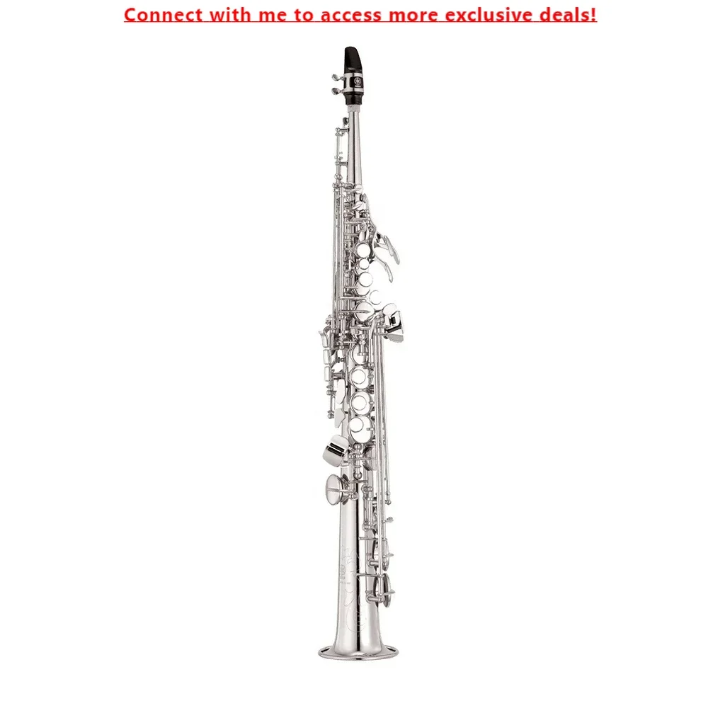 

SEASOUND OEM Professional One-Piece Silver Soprano Saxophone JYSS111S With BB Tone Premium Instrument For Musicians