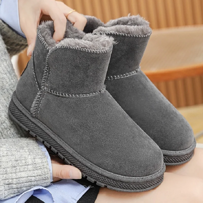 Botas uggs para hombre impermeables antideslizantes de alta calidad Botas acolchadas para hombre invierno 2023 Nuevos zapatos uggs de invierno para mujer Botas de nieve al aire libre