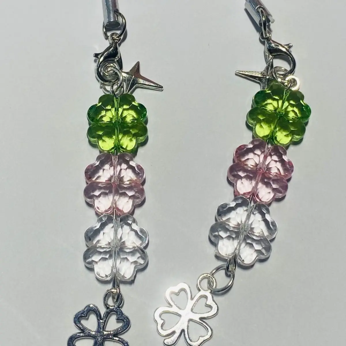 Подвеска-подвеска для телефона Lucky Leaf, милые кавайные чехлы для iPhone 16, 17, школьный рюкзак Ins, корейский оригинальный подарок из бисера по индивидуальному заказу своими руками