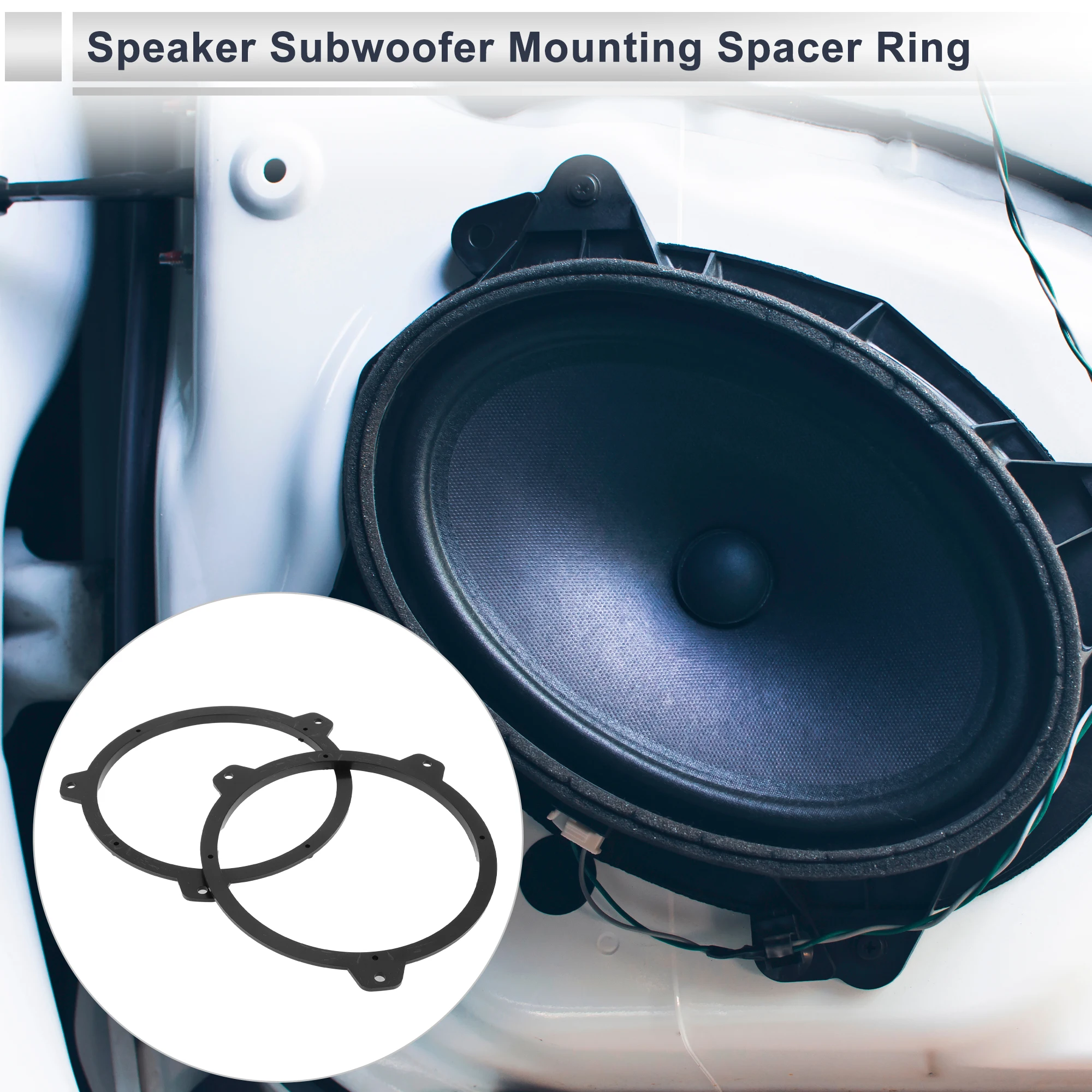 UXCELL Speaker Spacer Ring Tweeter Speaker Spacer Adapter for BMW 3 (E46) Waterproof Speaker Subwoofer Mounting Spacer Bracket R