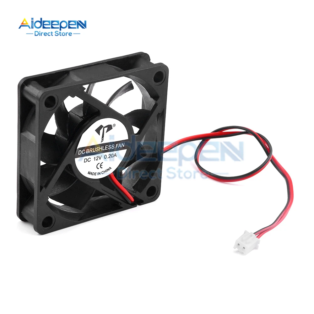 6015 Cooling Fan Brushless 3D Printer Parts 2Pin For Extruder DC Cooler Blower Plastic Fans envio gratis 5V 12V 24V 0.15A 0.2A