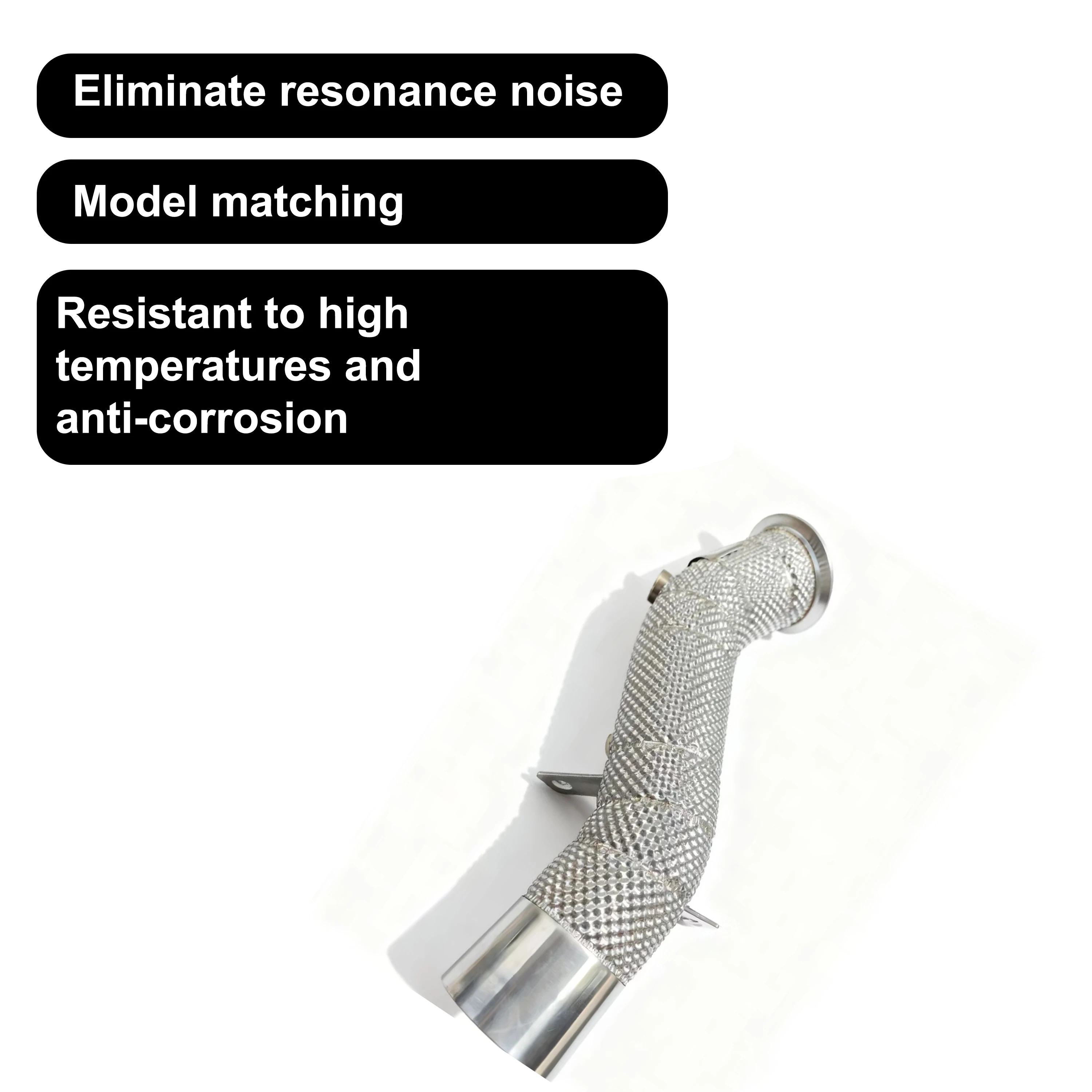 ACE Free Flow Auspuff-Downpipe für BMW X4 X5 F15 N55/N54/M40i/B48/2.0T/3.0T Edelstahl-Krümmer mit Hitzeschutz – Detail 5