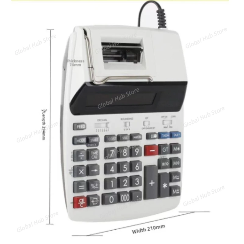 MP-120MG Business Printing Calculator Financial Financial Printing Calculator Two-color Printer Type view 6