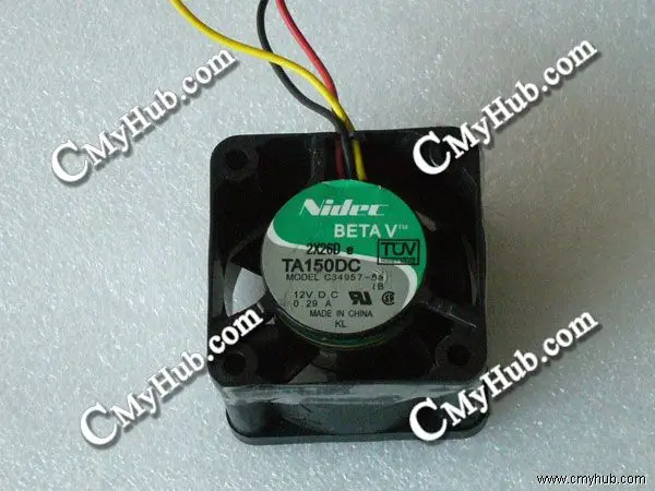 Для Nidec C34957 58 DC12V 0,29A 4028 4 см 40 мм 40X40X28 мм 3-контактный 3-проводной охлаждающий вентилятор C34957-58 58 IB P/N: 24P1117