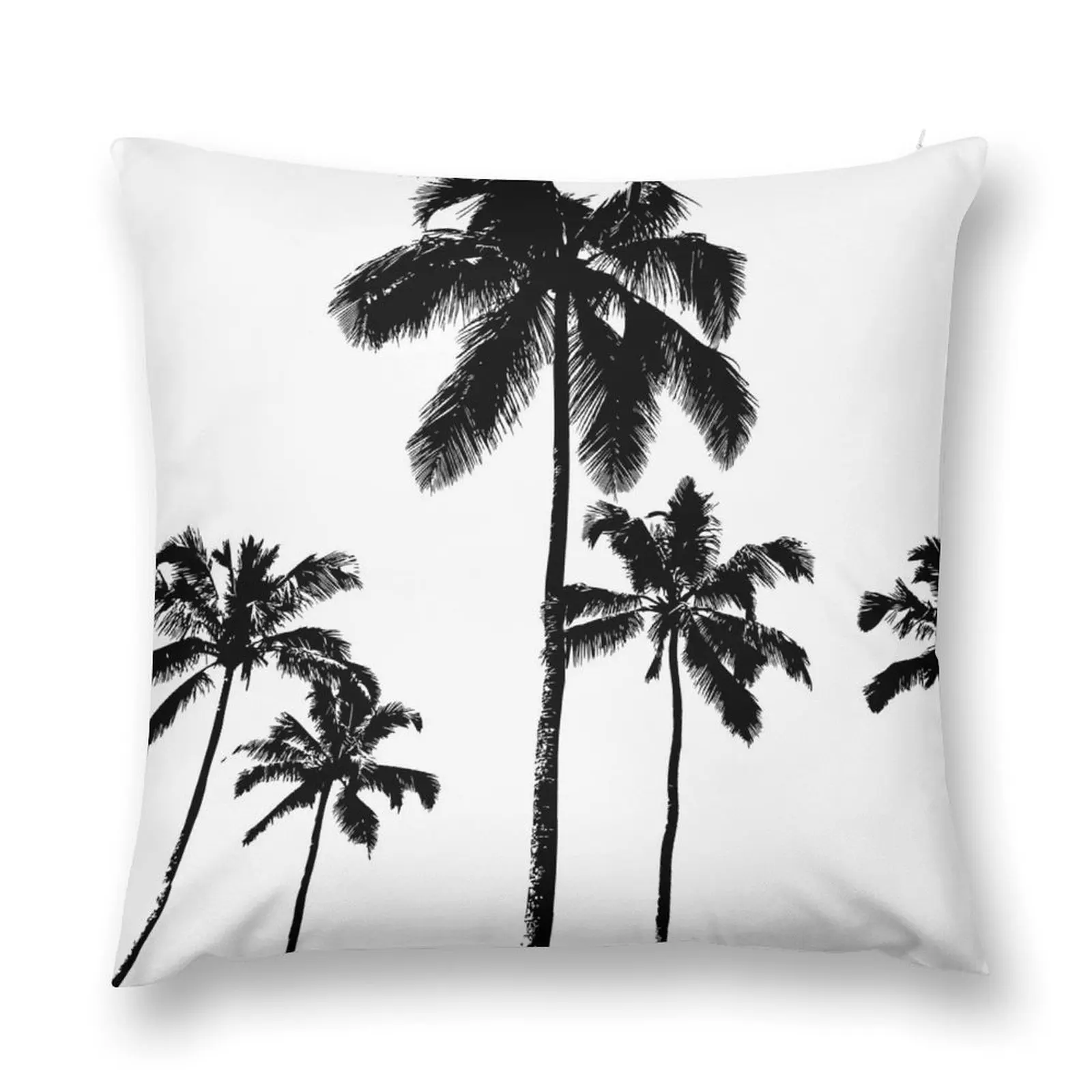 

Tropical palms in monochrome Throw Pillow Decorative Sofa Cushion Christmas Pillow Sofa Cushions Cushion Cover pillow