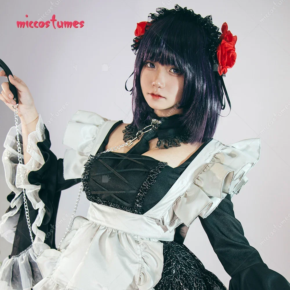Miccostumes Marinn Sono Bisque Doll Wa Koi Wo Suru Cosplay Costume Kawaii Maid Outfit for Women Maid Dress
