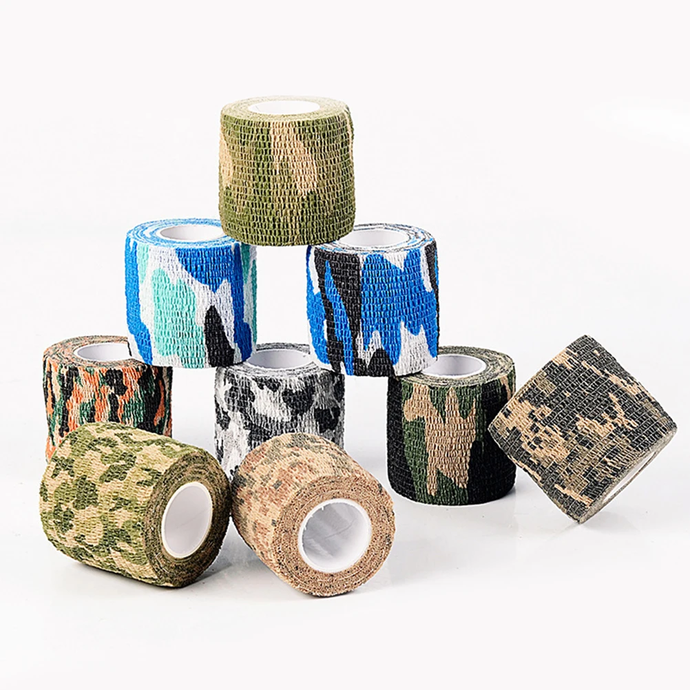 

6pcs Adhesive Pet Bandage Elastic Dog Wrist Pet Bandage Tape Camouflage Animal Supplies Non Woven Durable Safe