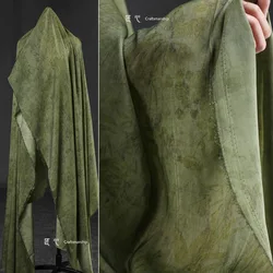 Grass Wood Dyed Fabric for Sew By Meter Dark Patterned Shirt Cardigan Clothing Designer Cloth Diy Apparel Sewing Material