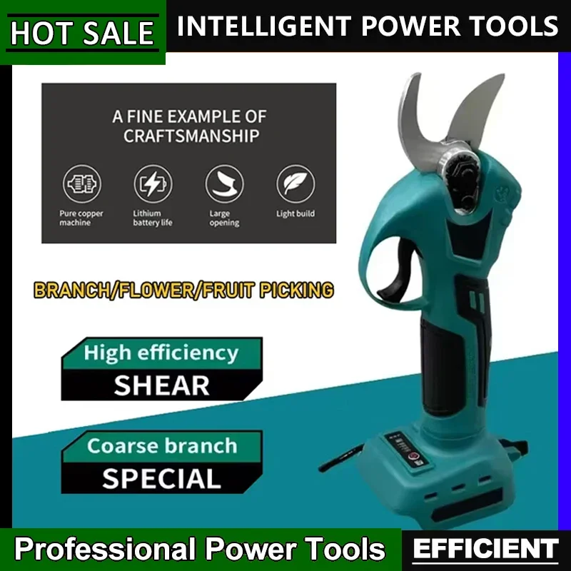 

Аккумуляторные ножницы-секаторы для сада и электрика, 18В, профессиональные, совместимые с инструментами Makita