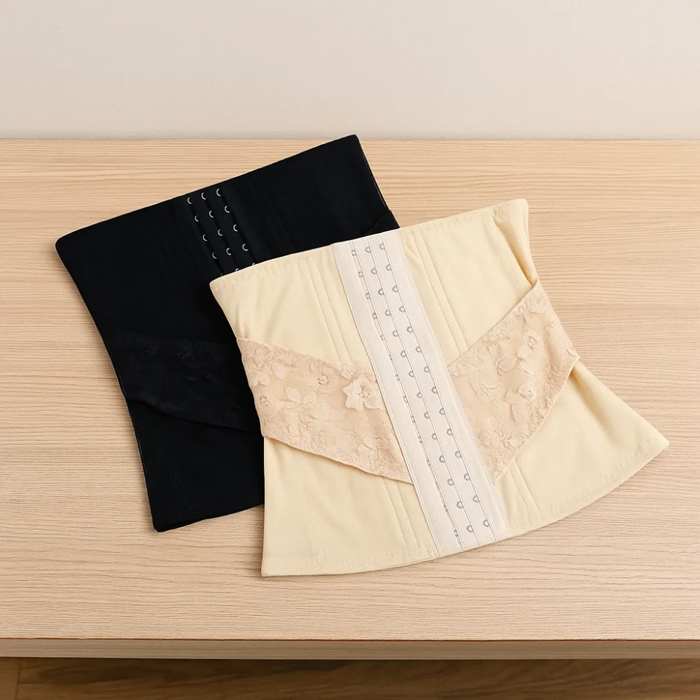

Mesh Flower Tummy Control Shapewear Seamless Postpartum Waist Trainer Shapewear Adjustable Belly Contracting Lace Corset Belt