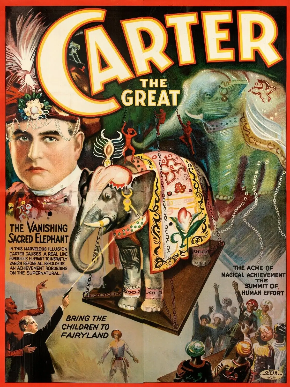 Jaren 1920 "Carter the Great" Cheats the Gallows Vintage Magic Poster Wall Art Home Decoratief schilderij