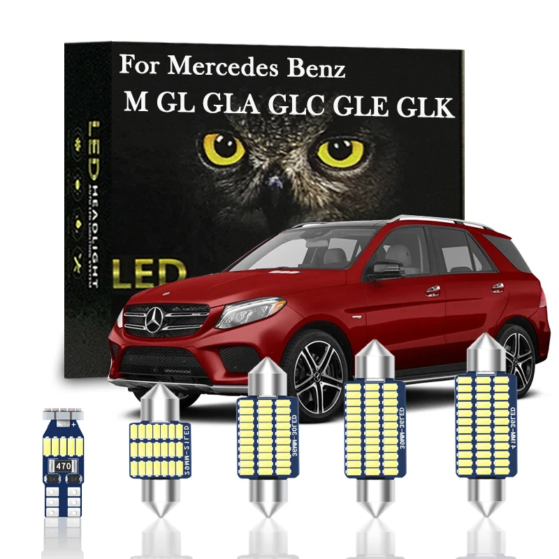 

Canbus For Mercedes Benz M ML GL GLA GLC GLE GLK W163 W164 W166 X164 X166 X204 X156 X253 Accessories Interior Lights LED