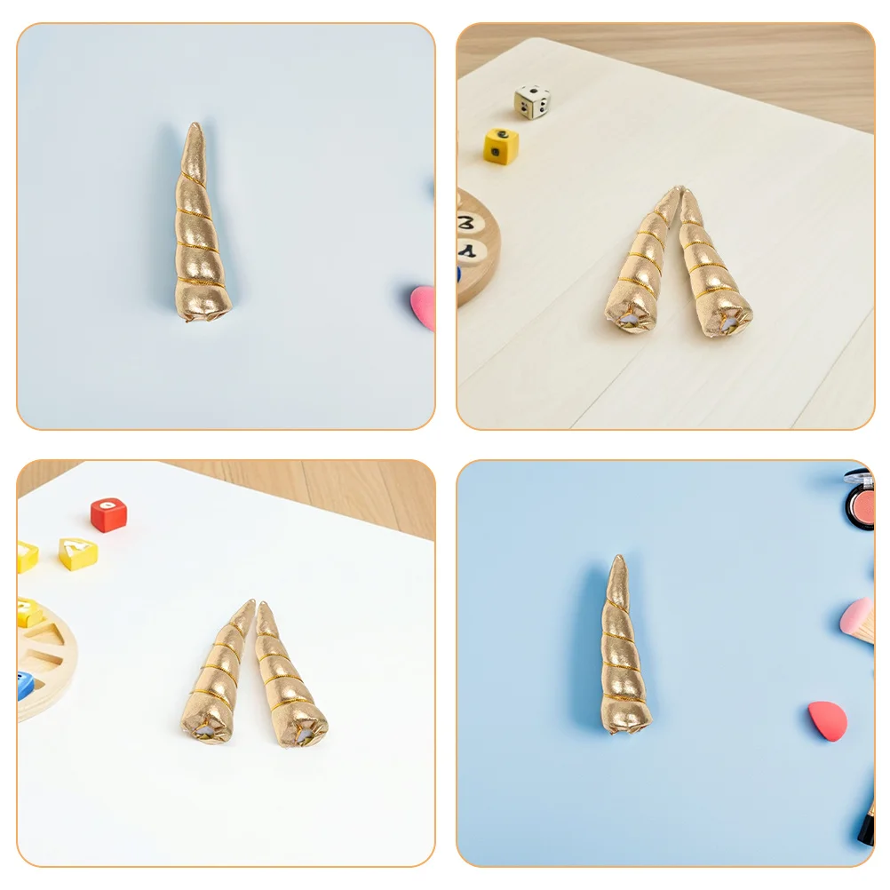 8 قطعة عقال يونيكورن اكسسوارات لطيف العصابات الشعر لحفلة عيد ميلاد اللعب لامعة النسيج Pp القطن يونيكورن القرن الحرف