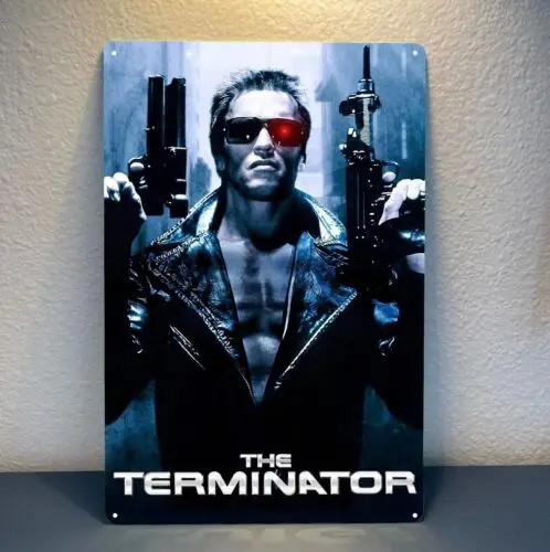 Terminator  Arnold Schwarzenegger Movie Metal Poster Tin Sign - 20x30cm Plate