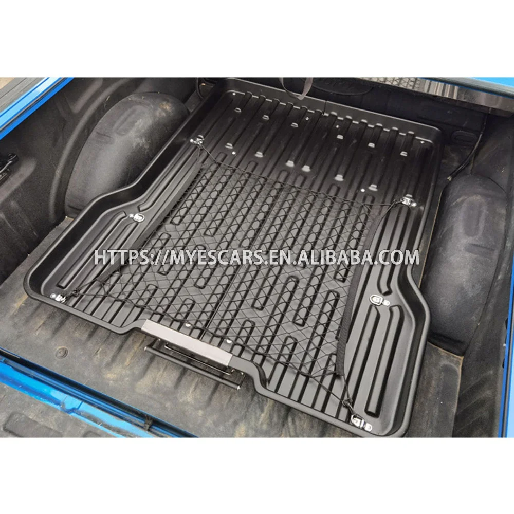 Universal Pickup Truck Bed Slide Tray - Steel/PE Cargo Drawer for Hilux/Ranger/F150/Navara