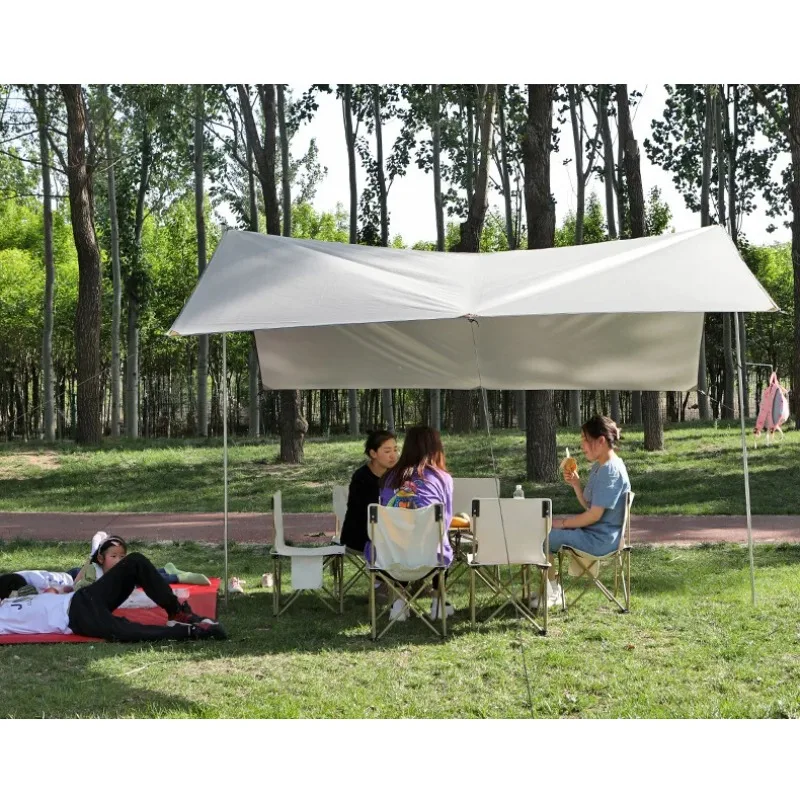 

4.5x6m Waterproof Outdoor Awning Camping Sun Shelter for Tourist Garden Picnic Beach Shade Sail Sunshade Canopy Tarp Tent