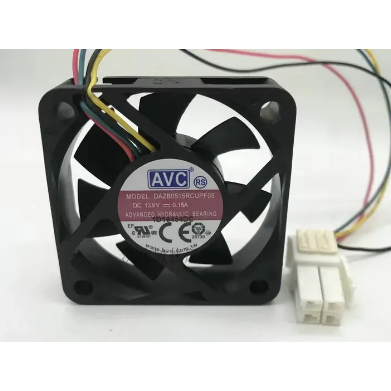 

AVC DAZB0515RCUPF05 DAZA0515RCU DC 13,6 В 0,15 А 50x50x15 мм 4-проводной охлаждающий вентилятор для сервера