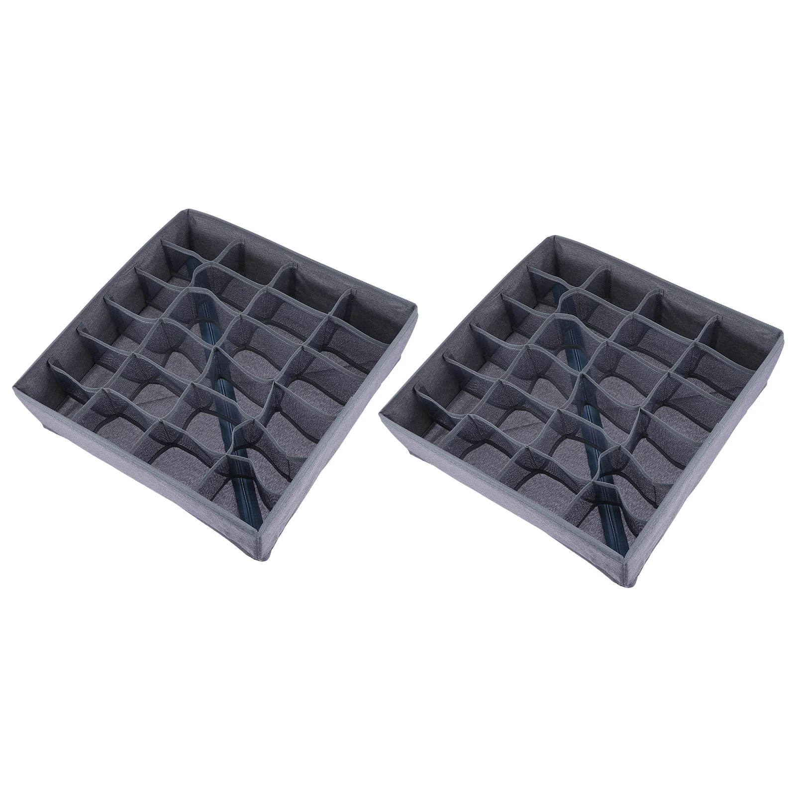 

2pcs Underwear Socks Storage Box Cloth Tray Organizers Classified Drawer Dividers Sundries Box For Neat Room