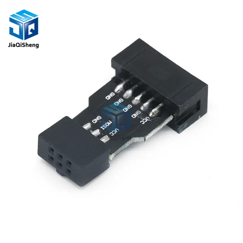 10Pin To 6PiN Convert To Standard 10 Pin To 6 Pin Adapter Board For ATMEL STK500 AVRISP USBASP ISP Interface Converter AVR