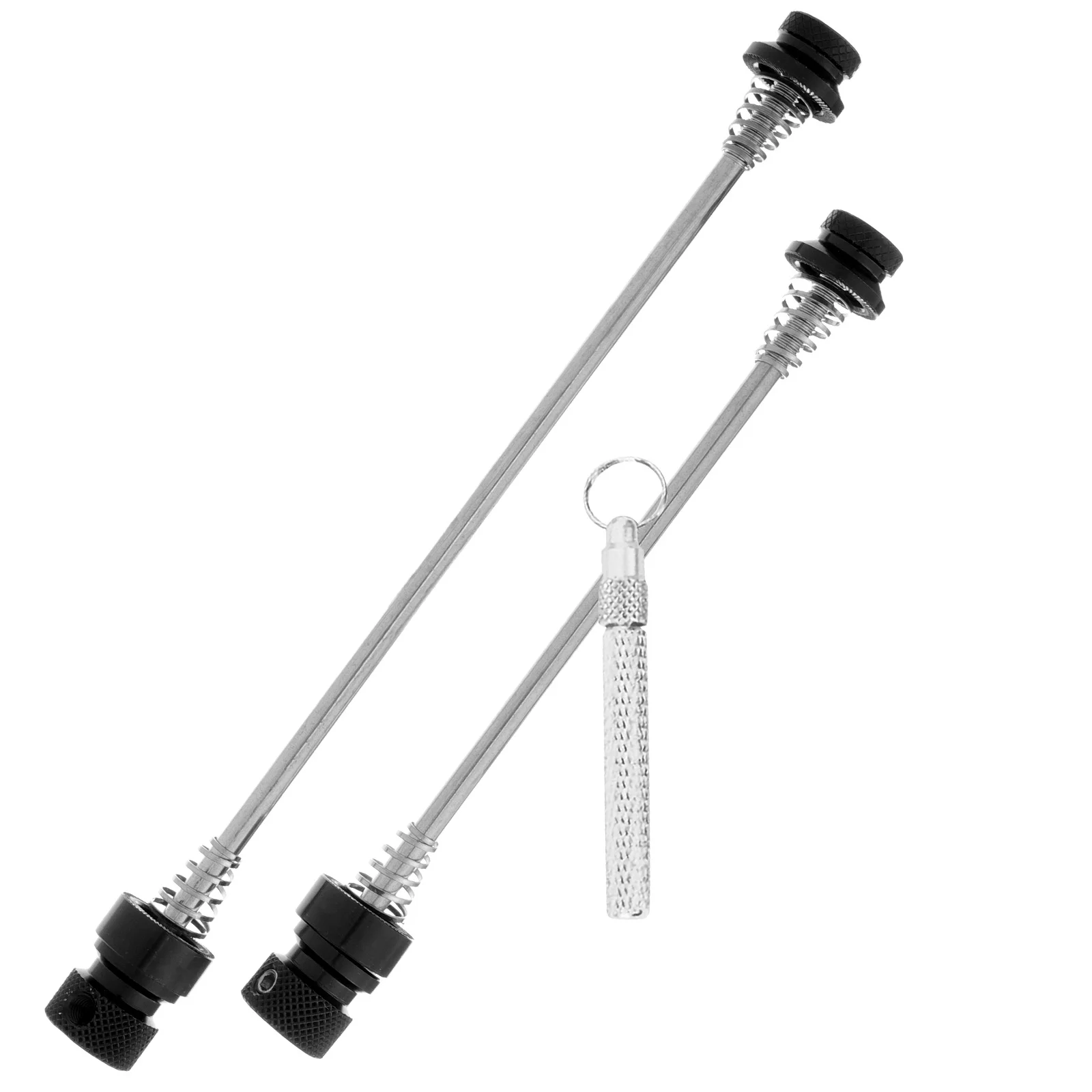 1 مجموعة 1 مجموعة مكافحة الإفراج السريع سيخ عجلة الدراجة قفل آمن العالمي استبدال جزء الدراجات سيخ معدني