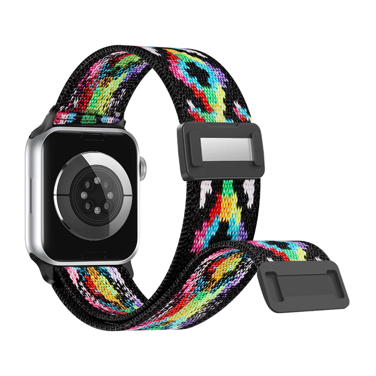 Updated Magnetic Loop For Apple Watch strap 38mm40mm41mm 42mm44mm45mm49mm Adjustbale Nylon Bracelets for iWatch series 9 8 7