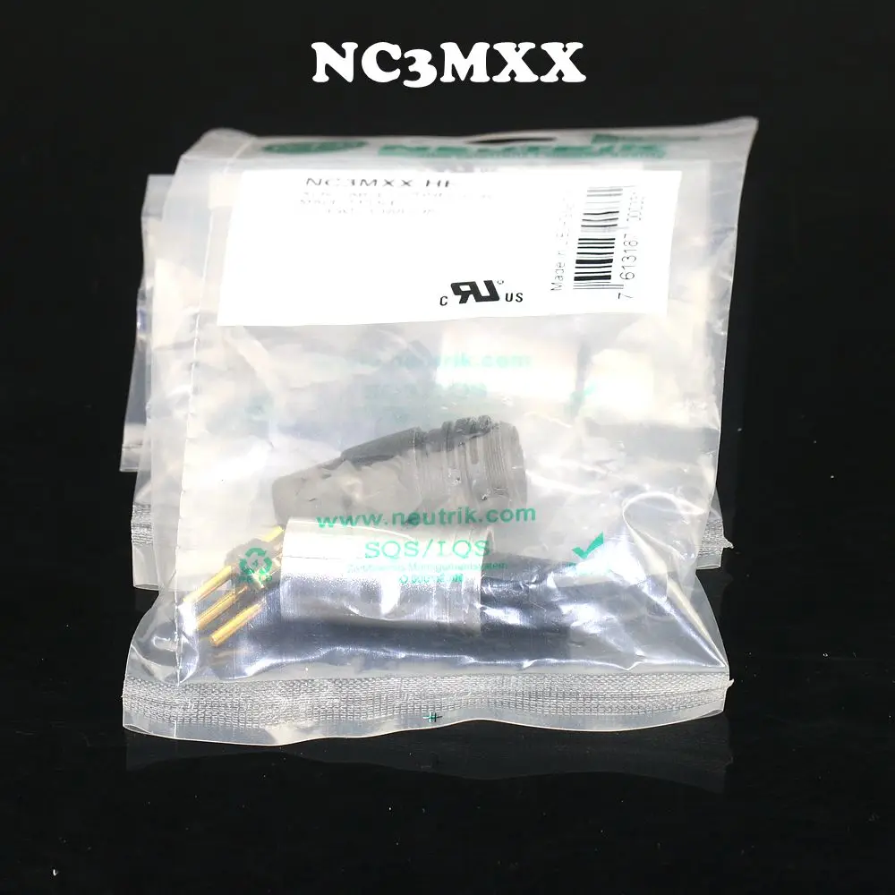 20PCS/lot FOR NEUTRIK connector 10PCS NC3MXX & 10PCS NC3FXX Male et femelle Un ensemble 3 Broches XLR Connecteur avec!