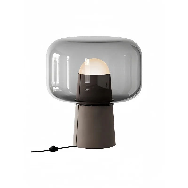 Simple light luxury designer desk lamp living room bedroom bedside lamp artistic atmosphere glass decorative desk lamp