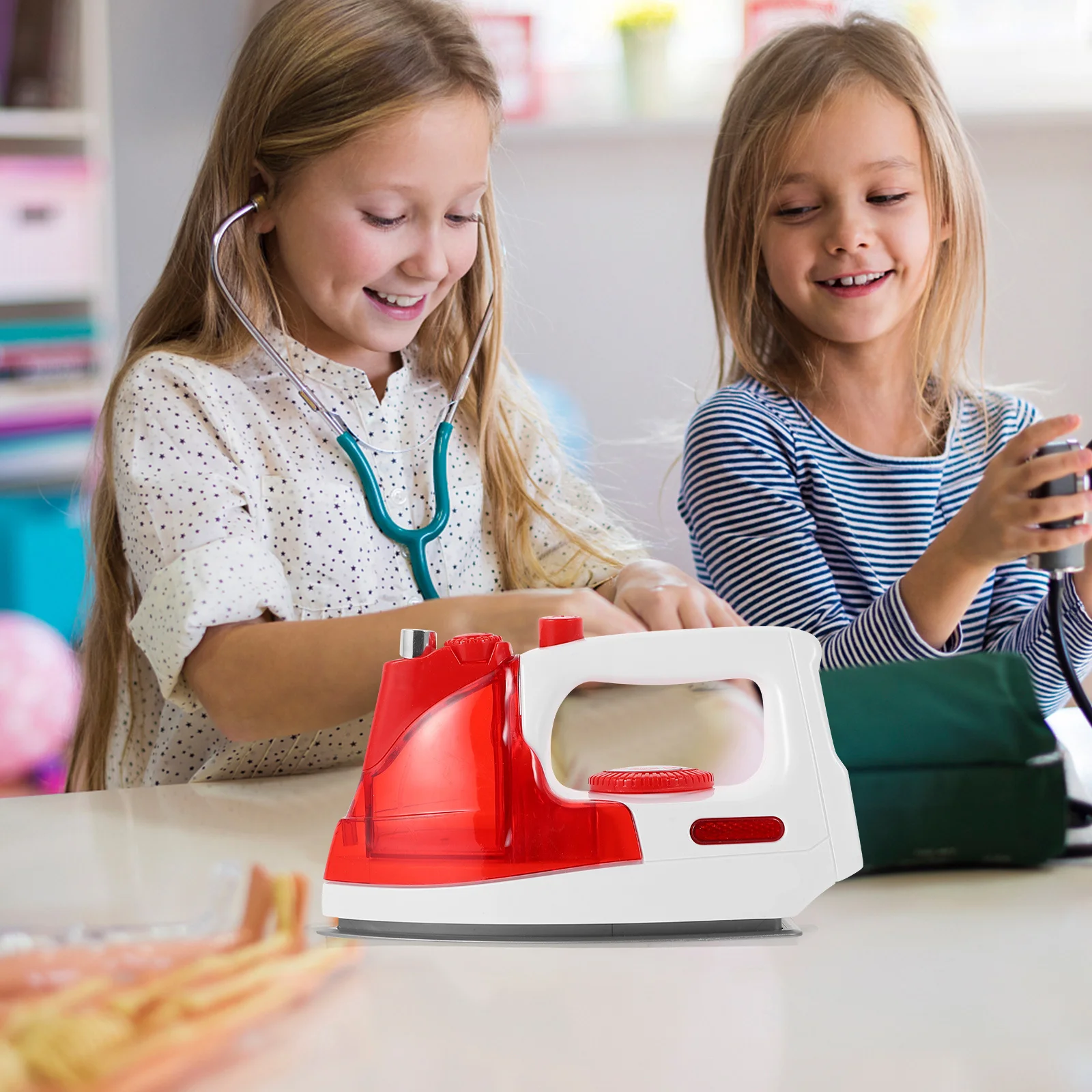 1pc ferro elétrico para crianças simulação educacional eletrodomésticos jogo role play ferramenta aprendizagem das crianças cozinha