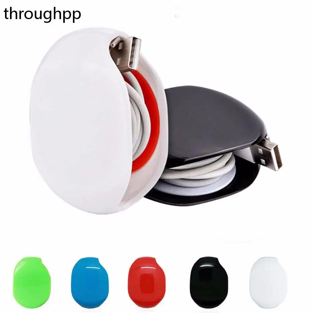 

Portable Earphone Cable Wire Winder 72*52*26MM Cable Clamp for Mobile Phone Cable