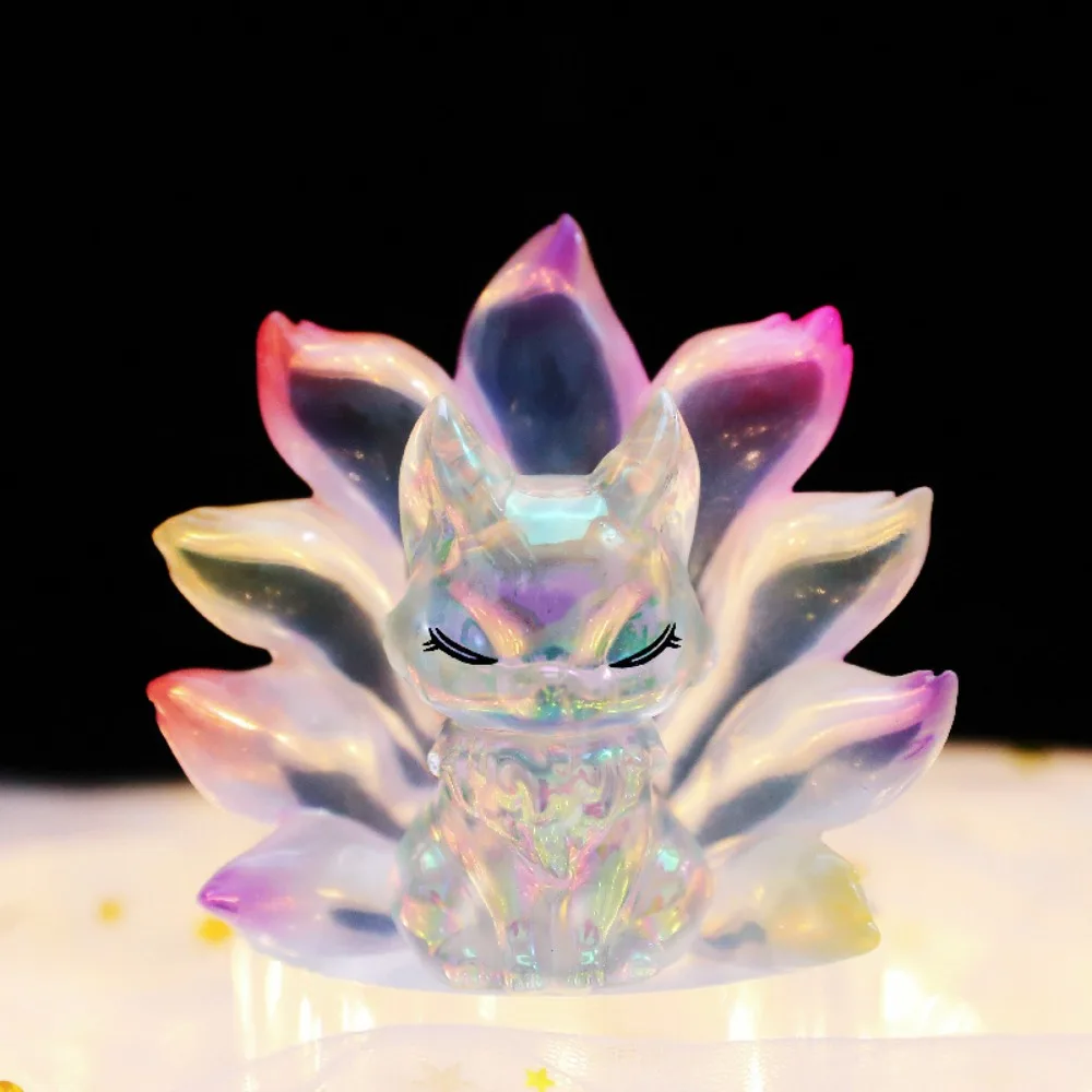 

New Nine Tailed Fox Blind Box Action Figure Toy Collectible Model Surprise Toy Rose Fairy Mystery Box Kids