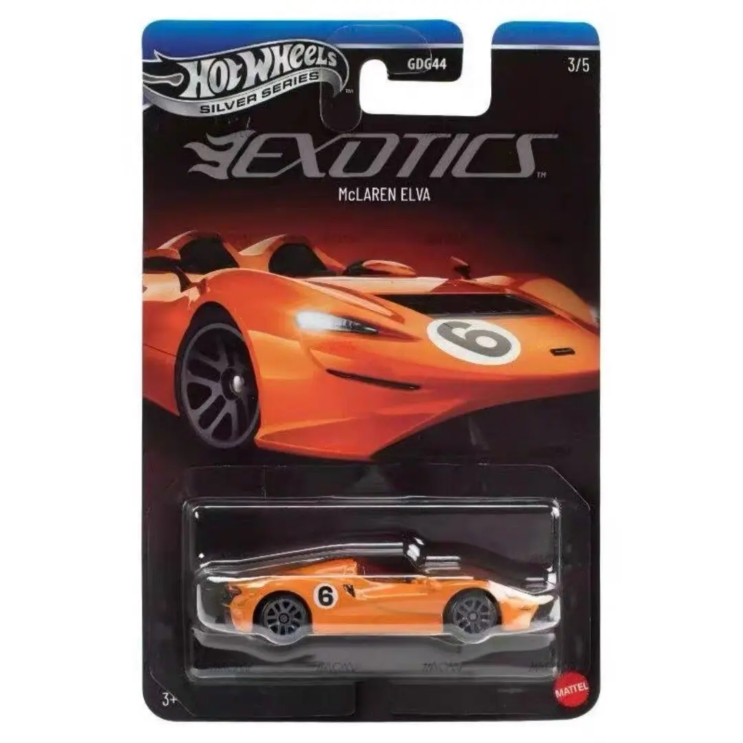 Hot Wheels Alloy Diecast Car Model Exotics Silver Series Gdg44 Ferrari Lamborghini Collectible Adult Collection Display Car Gift