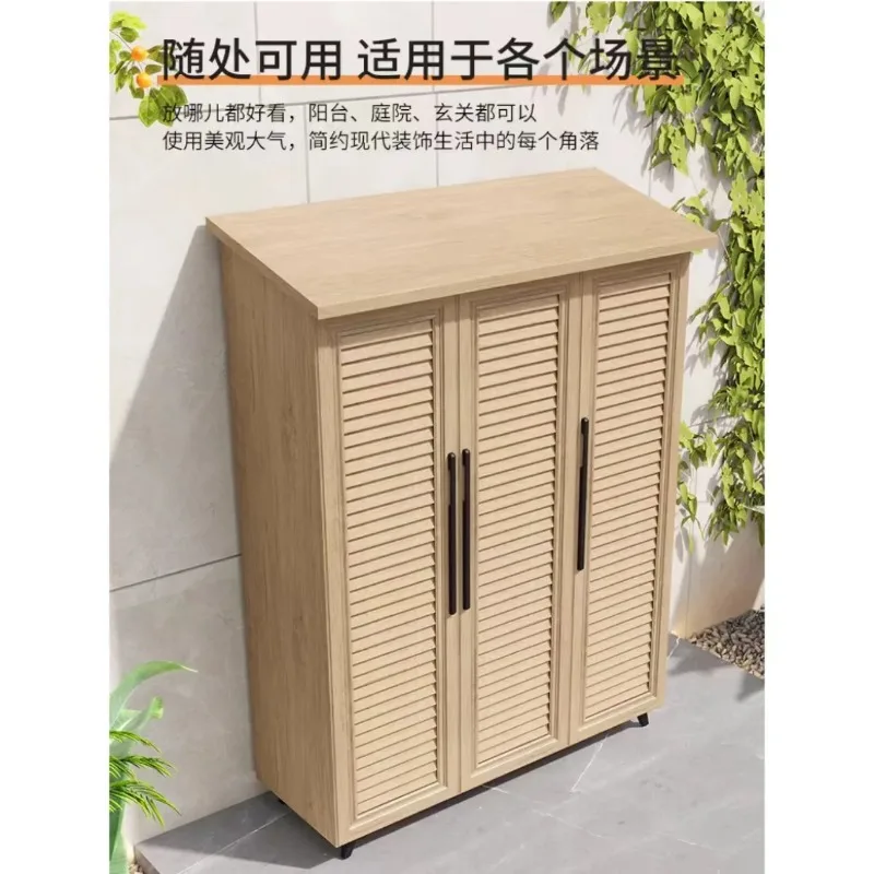 Outdoor aluminum alloy locker Villa outdoor waterproof sunscreen tool Storage cabinet