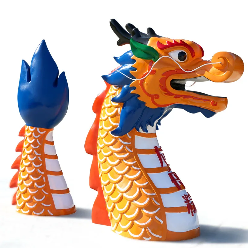 

Dragon Tail FRP Sculpture Outdoor Ornament Boat Festival Boat Ornament Ornament