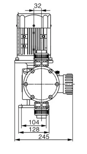 Dosing pump for water treatment plant chemical industry metering pump