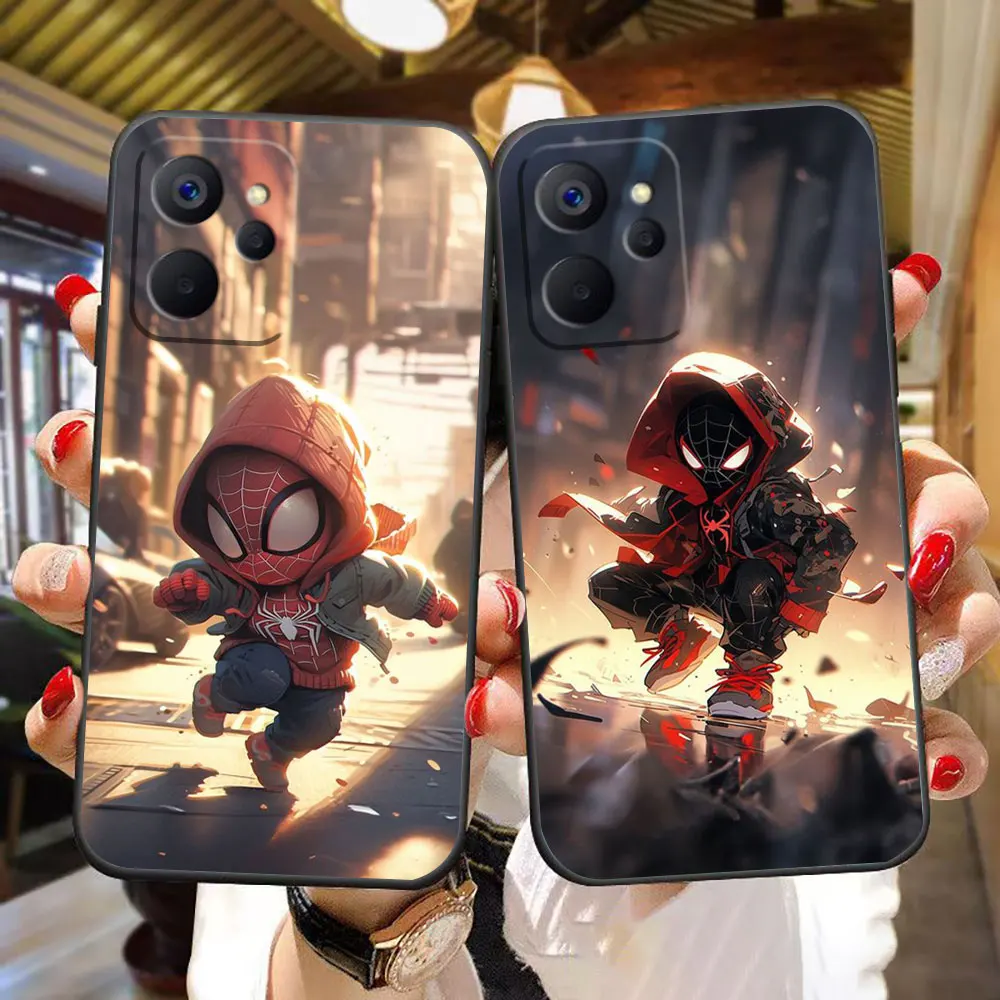 Cool Cartoon Marvel Heroes Phone Case For OPPO Realme 12 11 10 9 9I 8 8I 7 7I 6 5 3 1 Plus Silicone Case Funda Coque Shell Cover