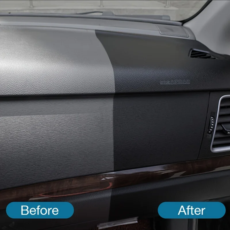 Car Plastic Restorer Gloss Enhancer Crystal Clear Leather & Panel Renewal Wax Coating Agent Back To Black Shine Auto Polish image 3