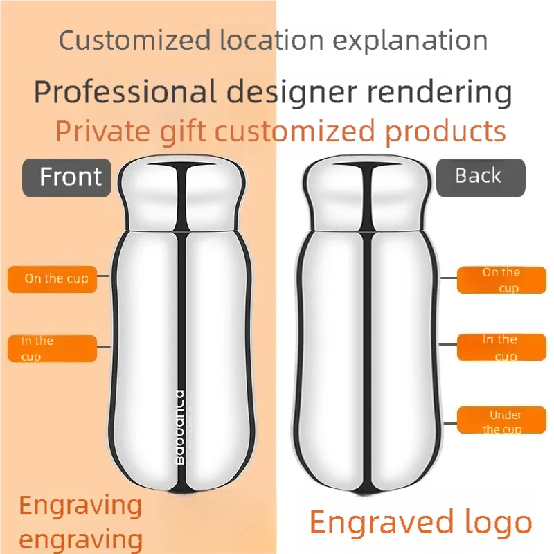 

Customized Logo Portable Double Layer 316 Stainless Steel Vacuum Flask Coffee Thermos Sports Travel Mug Large Capacity Thermos C
