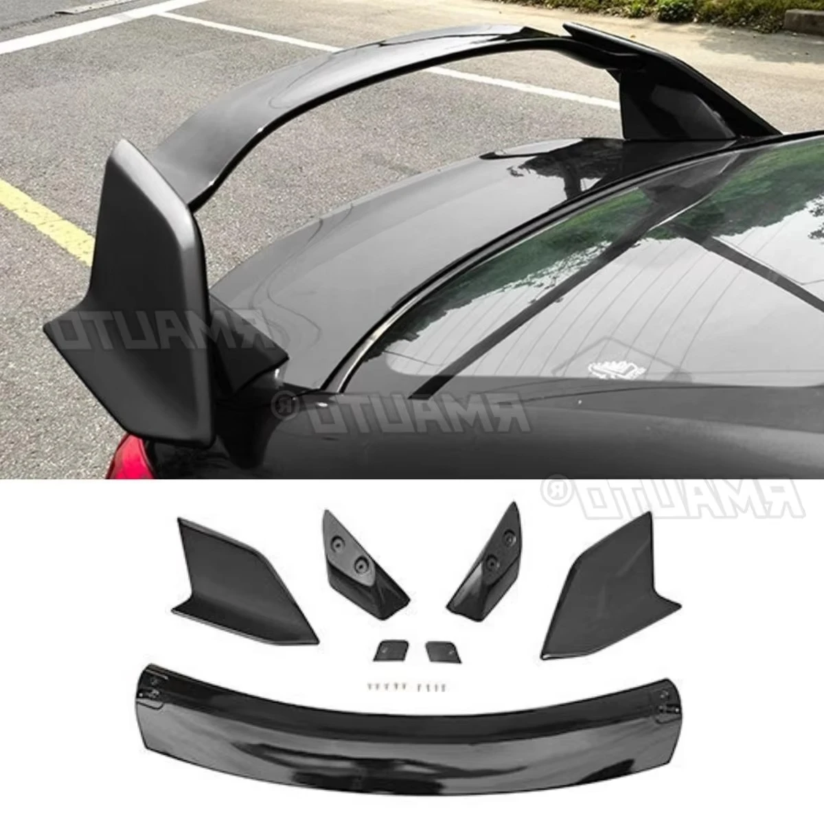 

For Honda Civic Sedan 11 Gen TR style Car Rear Trunk Spoiler Wing Modification Part Rear Trunk Spoiler Wing Car Accessories