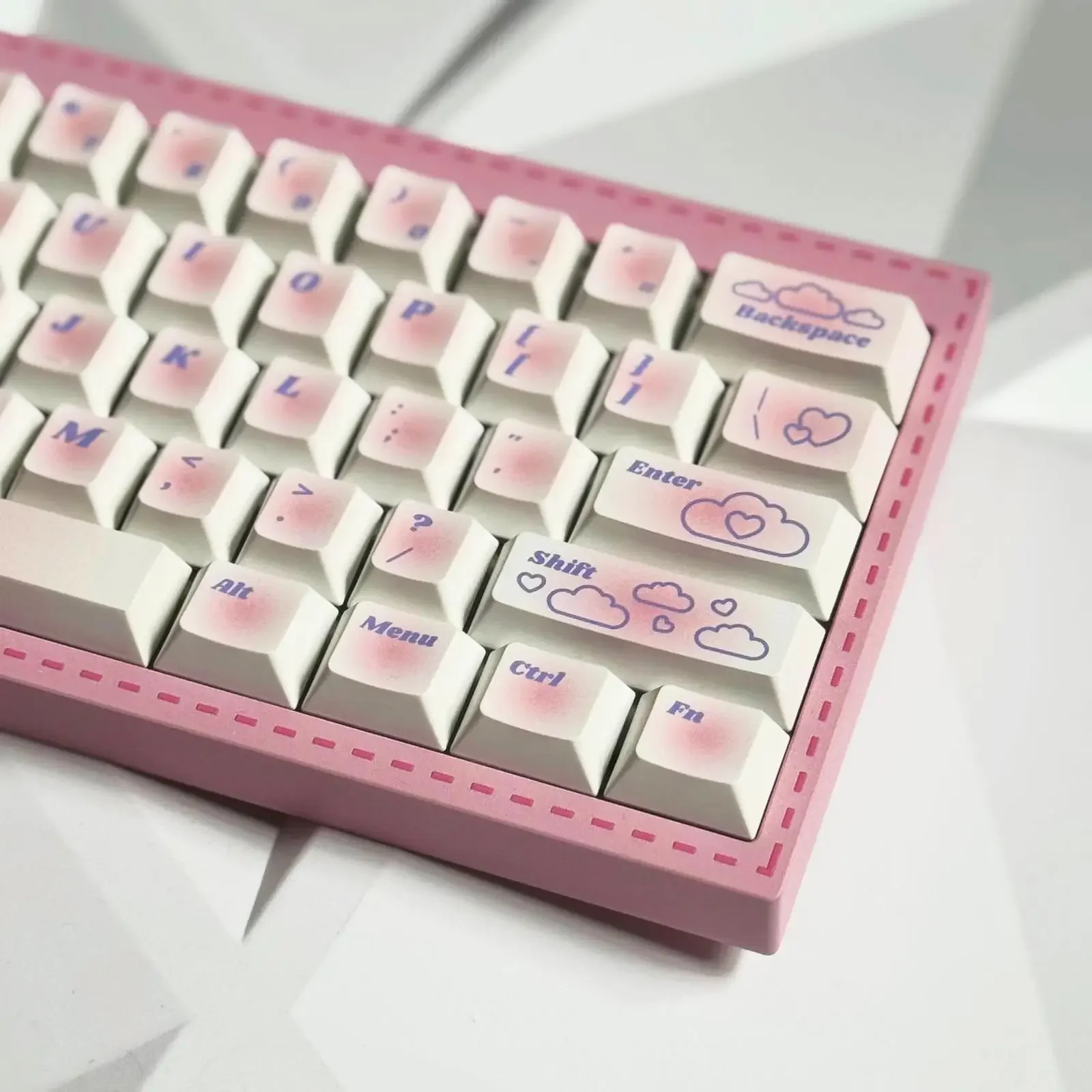 

Clouds' Worries Theme Keycaps Set PBT 140key Cherry Profile Custom Original Handmade Keycaps for Mechanical Keyboard Accessories