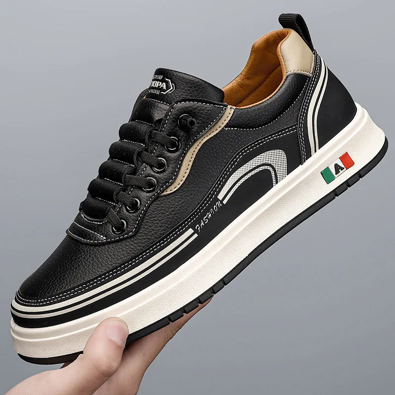 

2025 Autumn New Casual Men's Shoes Leather Bottom Versatile Breathable Casual Shoes Fashion High Quality Casual Sneakers