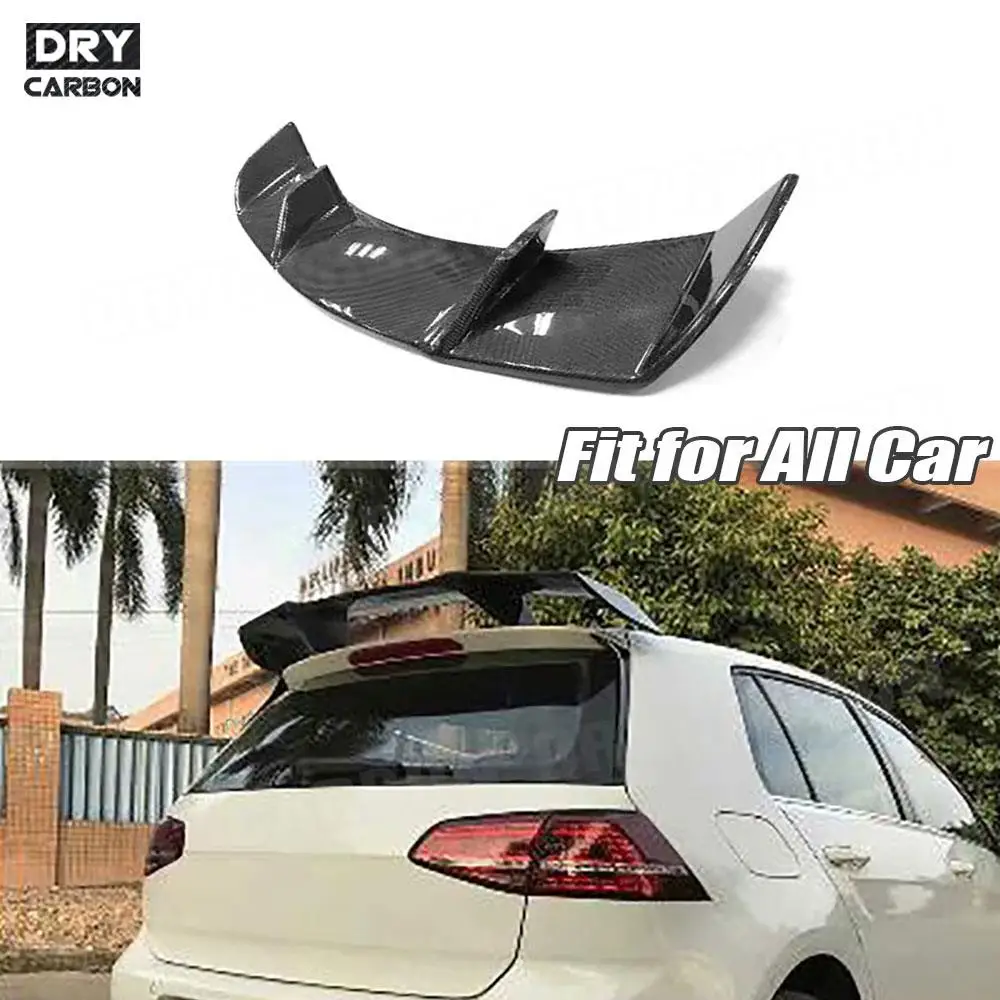 

Carbon Fiber R Style Rear Trunk Roof Wing Racing Spoiler for Universal Model Car Bodykits Accessories