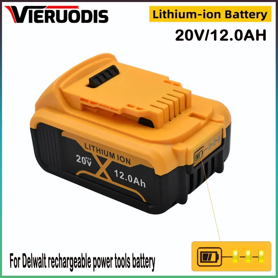 

12000mAh DCB200 20V Battery Lithium Replacement Battery For Dewalt Tool 18V DCB184 DCB200 DCB180 DCB181 DCB182 DCB201 DCB206