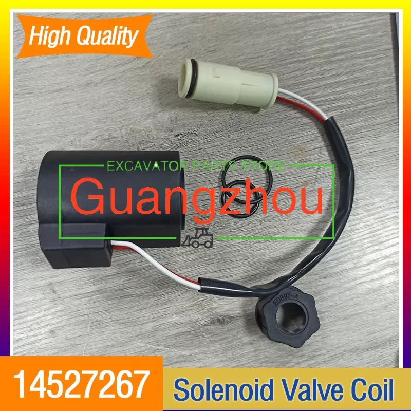 for Excavator EC160B EC210B EC240B EC290B EC330B 24V Solenoid Valve Coil 14527267 VOE14527267 Higher Quality Engine Accessories