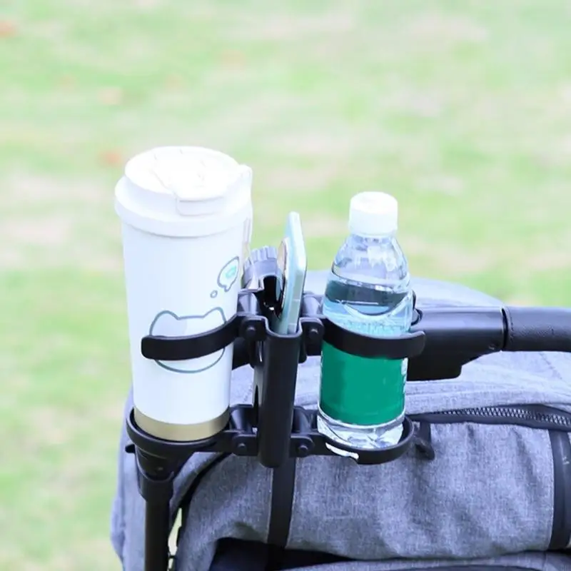 CORB Adjustable 360 Degree Strollers Clip Cup Holder Space Saving Design Phone Mount