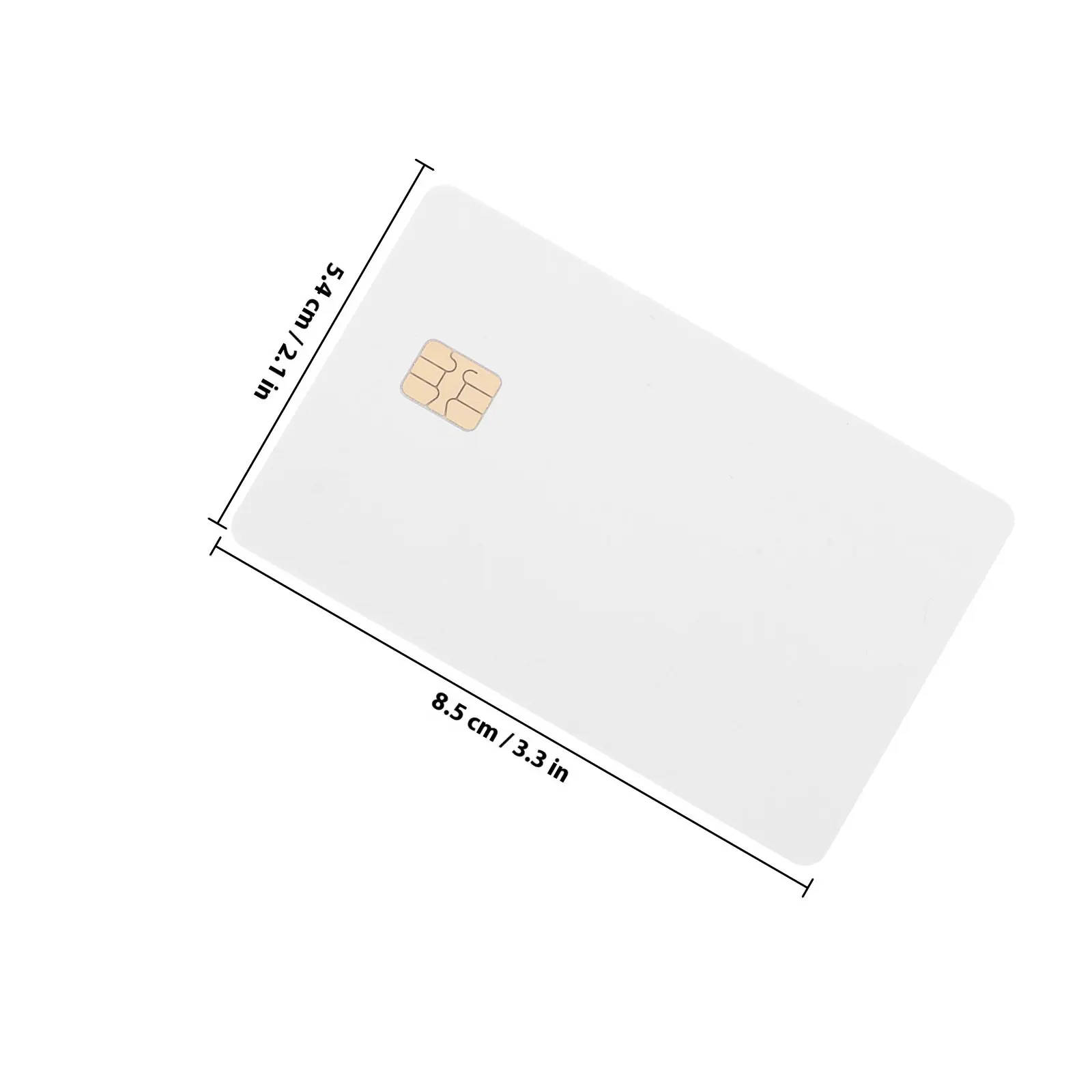 Blank PVC Smart Cards 4442 Chip Inkjet Printable 8Pcs for Access Control Employee Membership ID Badges