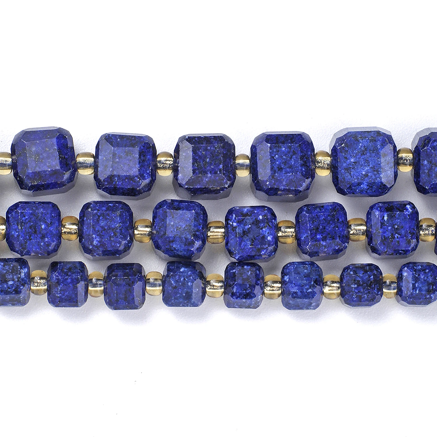Facettierte Lapislazuli-Steinperlen, modische quadratische Würfelperlen für Schmuckherstellung, DIY-Armband, Ohrringe, Perlenzubehör – Detail 5