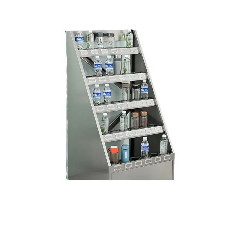 

Stainless steel water cup holder Workshop staff water cup placement multi-grid placement rack multi-layer storage rack free