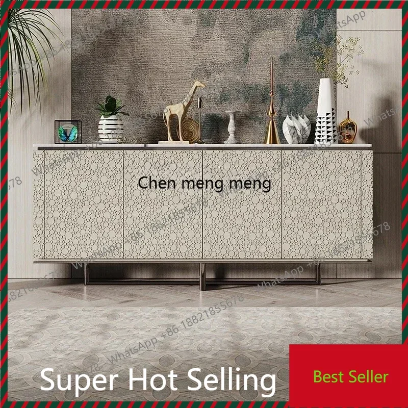 

ZZItalian minimalist style dining side cabinet designer household locker new entrance storage cabinet